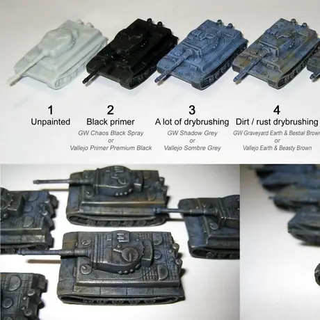 Step-by-Step instructions for painting the German Tiger