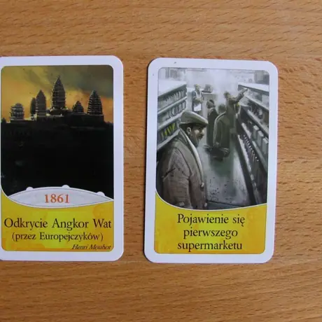 Two sides of cards