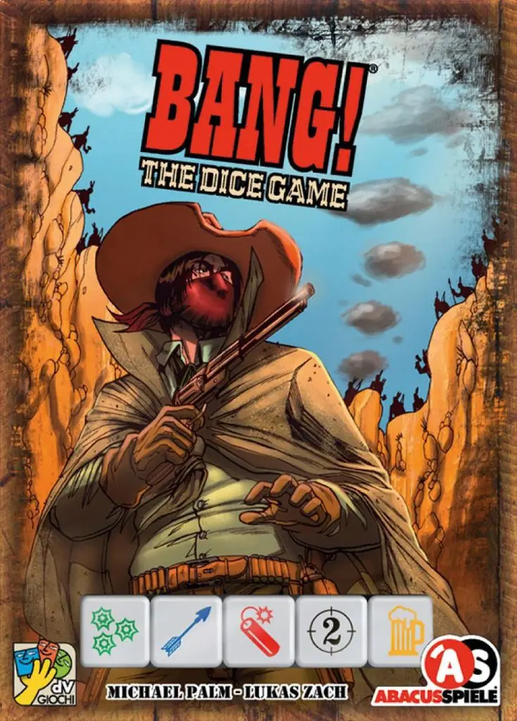 Bang! The Dice Game, ABACUSSPIELE/dV Giochi, 2013 (image provided by the publisher)