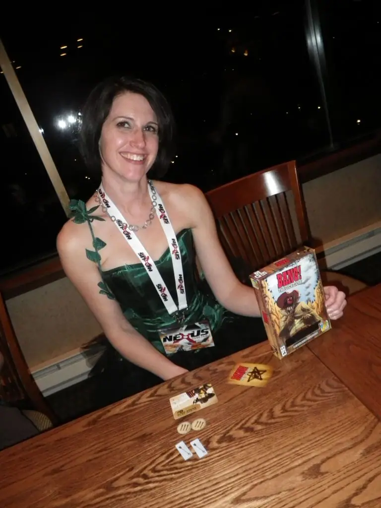 Superfish playing some Bang The Dice Game at a local convention.