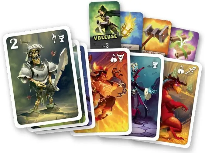 Welcome to the Dungeon, IELLO/Oink Games, 2015 — sample cards (image provided by the publisher)