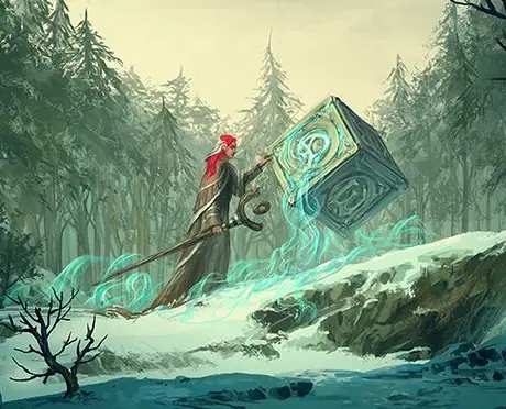 Saraina's Crucible illustration by Eduardo Garcia.