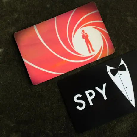 Homemade Spyfall - Spy card and card back