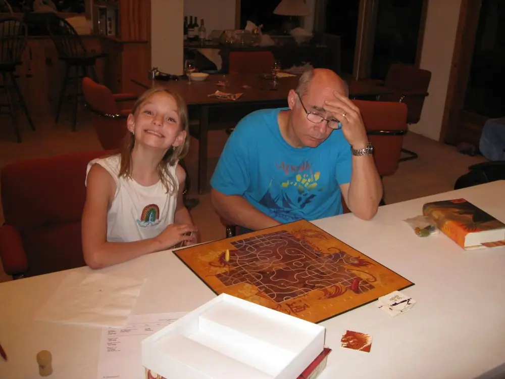 My 9-year-old teaching her Grandpa.