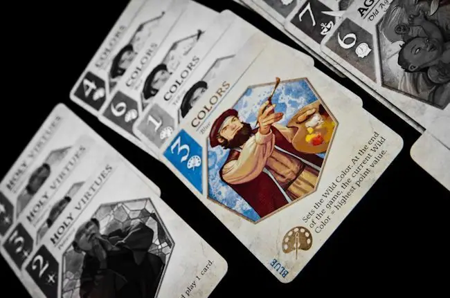 colors card
