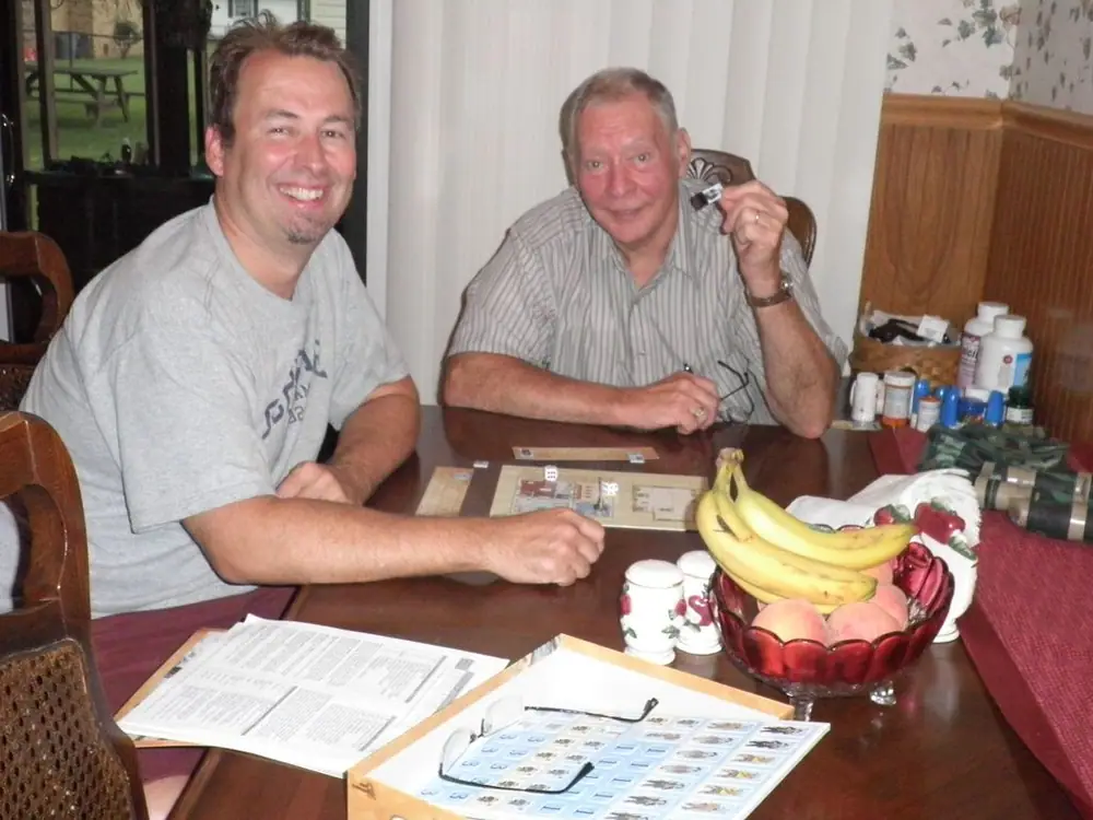 Dad beats me at his first wargame ever!