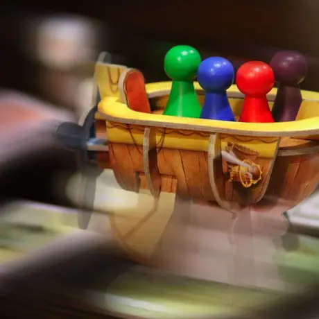 In an aircraft with adventurers to perform a trips through the cities of Celestia @ Boardgame Club Hilversum