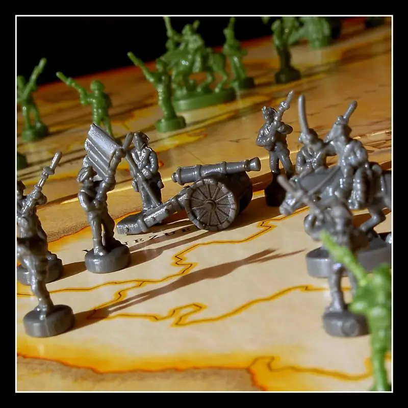 Close up board and pieces during a game. Hasbro 2003 Version