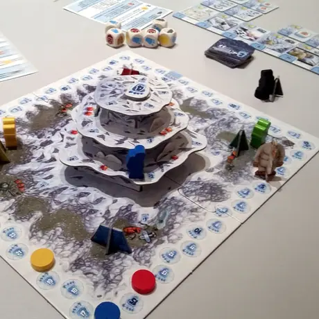 Yeti, 4-player game in progress at SpieleWahnsinn Herne 2016