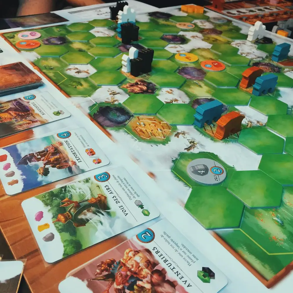4-player Via Nebula, really good and fun game!
