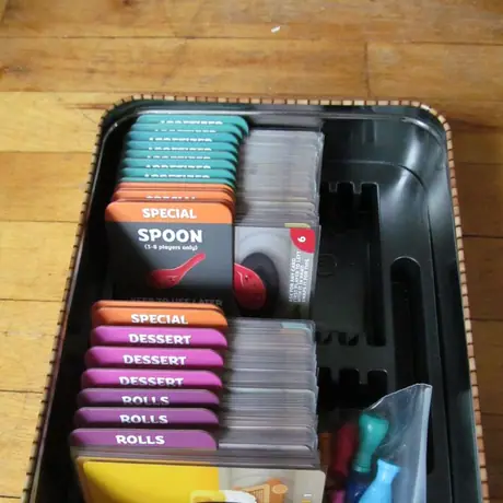 another way to store sleeved cards. Once sleeved, cards do not fit well in original insert.