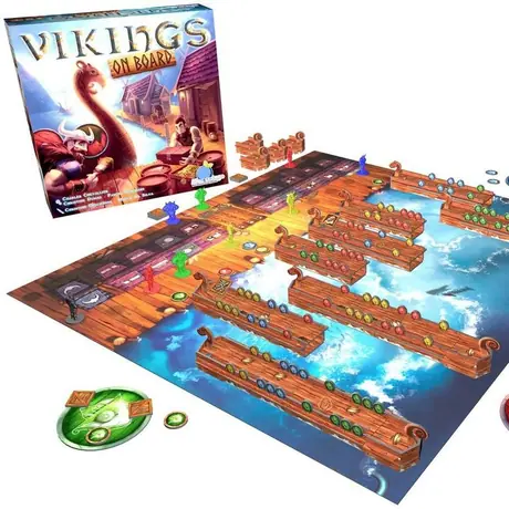 Vikings On Board, Blue Orange Games, 2016 — box and components