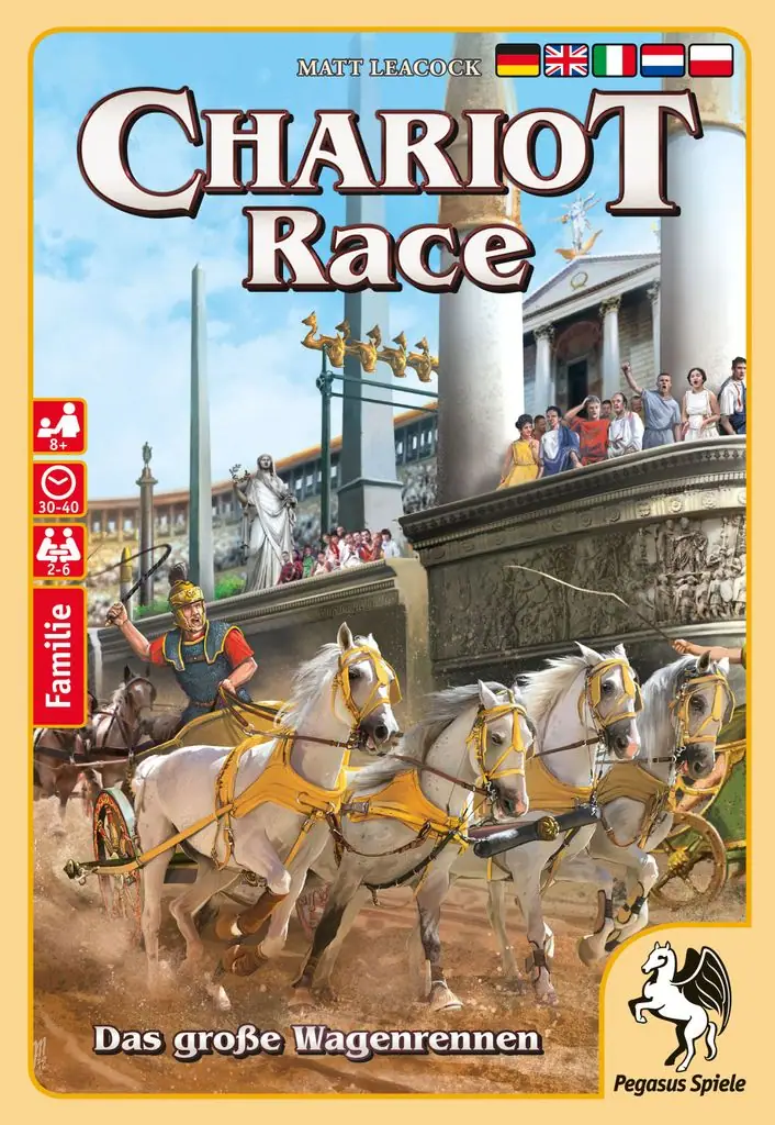 Chariot Race: Das große Wagenrennen, Pegasus Spiele, 2016 — front cover
