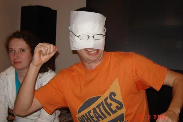 One of my amazing cards on Quelf.  This was just before I had to turn my shirt inside-out.