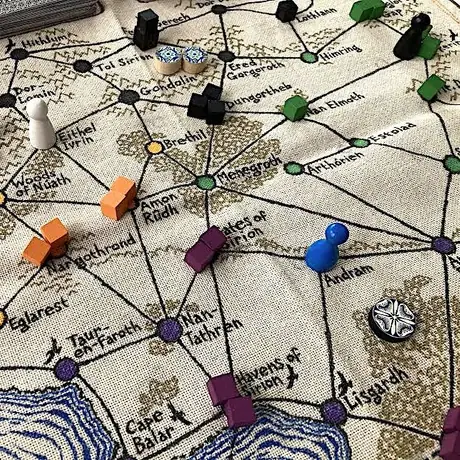 Pandemic: Beleriand--my Middle Earth redesign featuring cloth board. More details in link below.