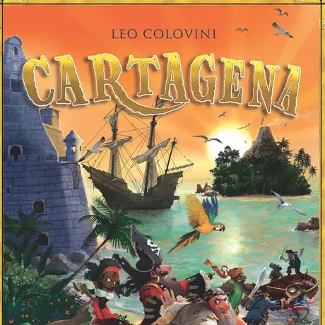 Cartagena, Rio Grande Games, 2017 — front cover (image provided by the publisher)