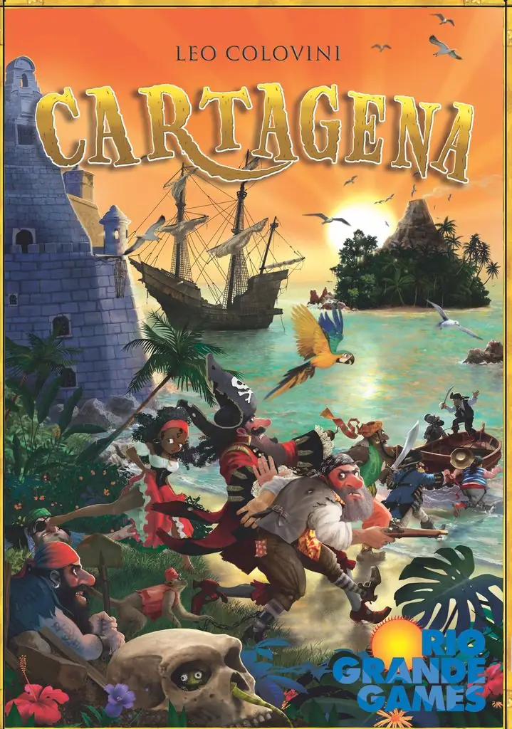 Cartagena, Rio Grande Games, 2017 — front cover (image provided by the publisher)