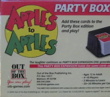 Bottom of box