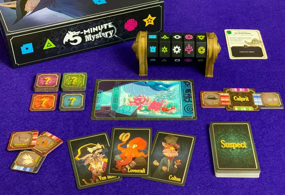 5 Minute Mystery.  Photo taken by The Game Cupboard. Check us out on Instagram for more!