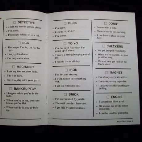 Sample page from the Player #1 book