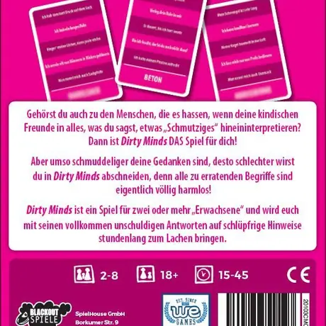 Dirty Minds German edition back