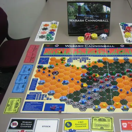 My homemade version shown at the completion of a two player game.  I give huge thanks to Isaac Bickerstaff for pioneering the custom map idea and sharing how he did it.