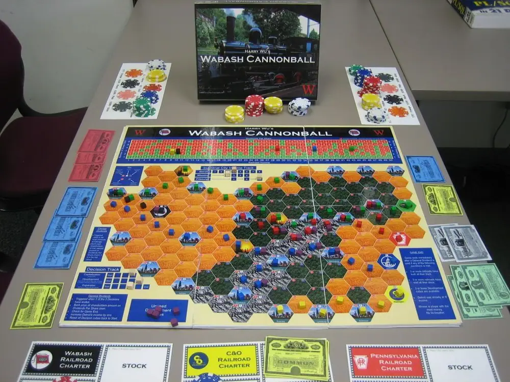 My homemade version shown at the completion of a two player game.  I give huge thanks to Isaac Bickerstaff for pioneering the custom map idea and sharing how he did it.
