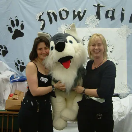 The FraGirls on the Snow Tails display at Essen 08