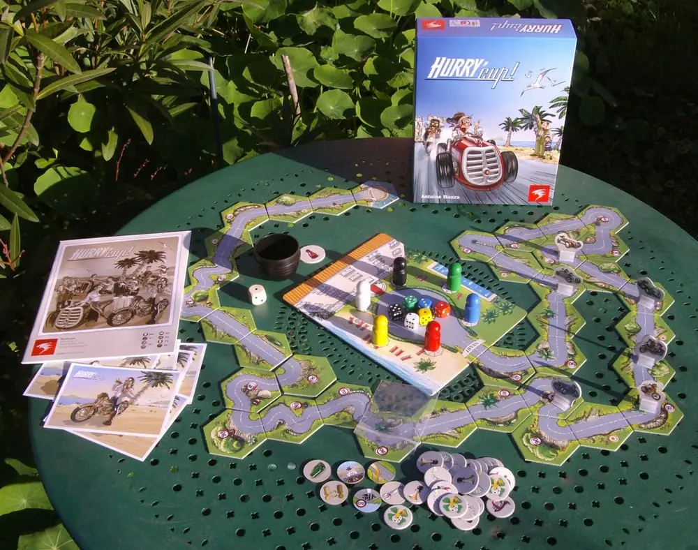 Sur la table verte