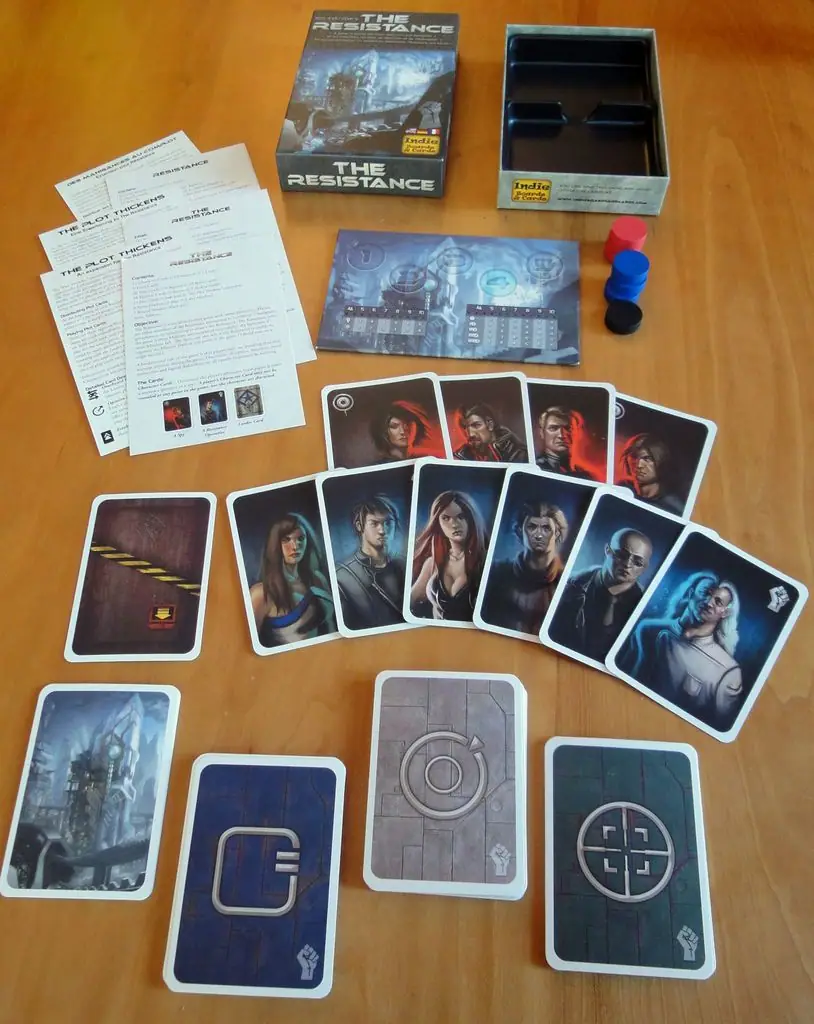 Full contents of The Resistance - English/German/French version shown