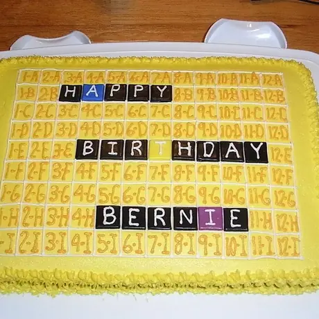 Cake my wife made for Bernie Norton's birthday